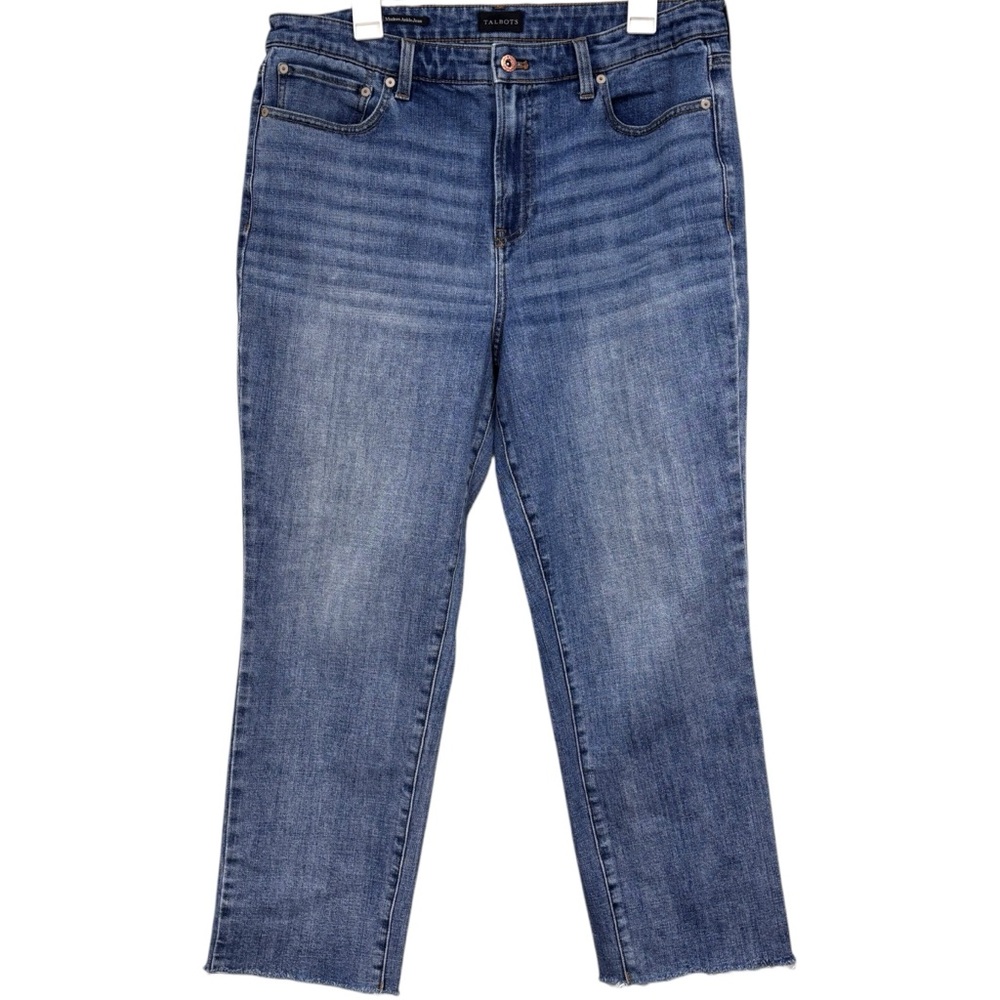 Talbots Modern Ankle Jean Blue Denim Womens Size 14